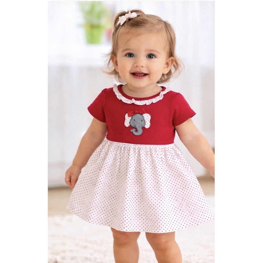 Ishtex Elephant Girls Dress NWT size 18M